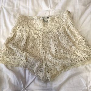 F21 Lace Shorts